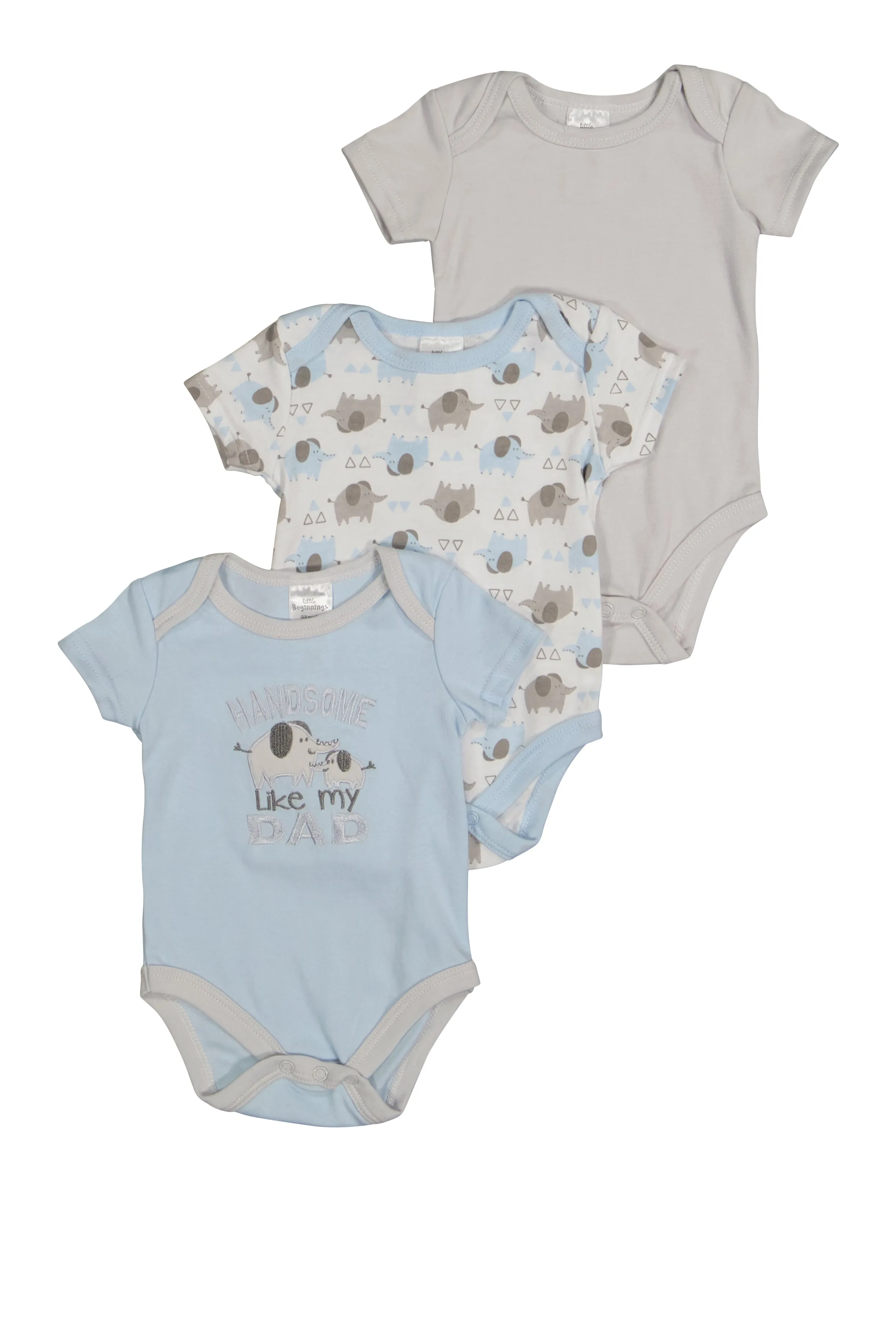 Baby Boys 0-9M Handsome Like My Dad Bodysuit Trio