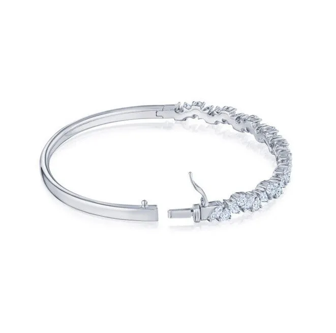 Bangle with Marquise and Pear Diamonds