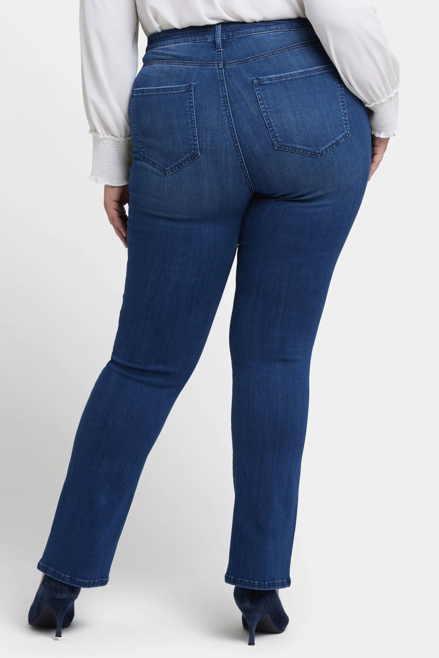 Billie Mini Bootcut Jeans In Plus Size - Moonlight