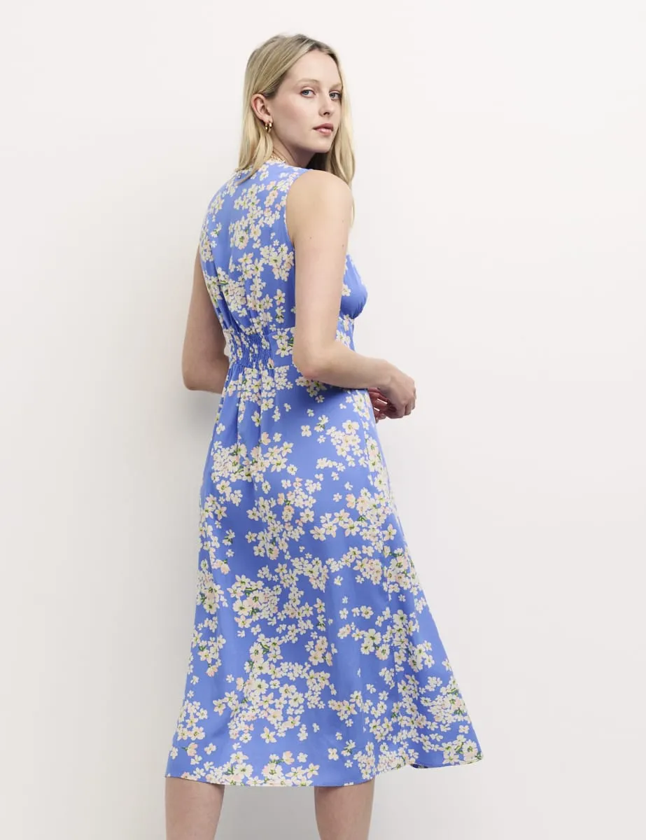 Blue Daisy Sandra Sleeveless Midi Dress