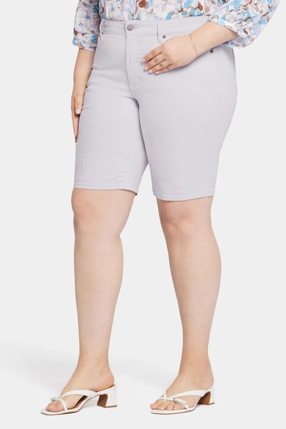 Briella 11 Inch Denim Shorts In Plus Size - Fairytale