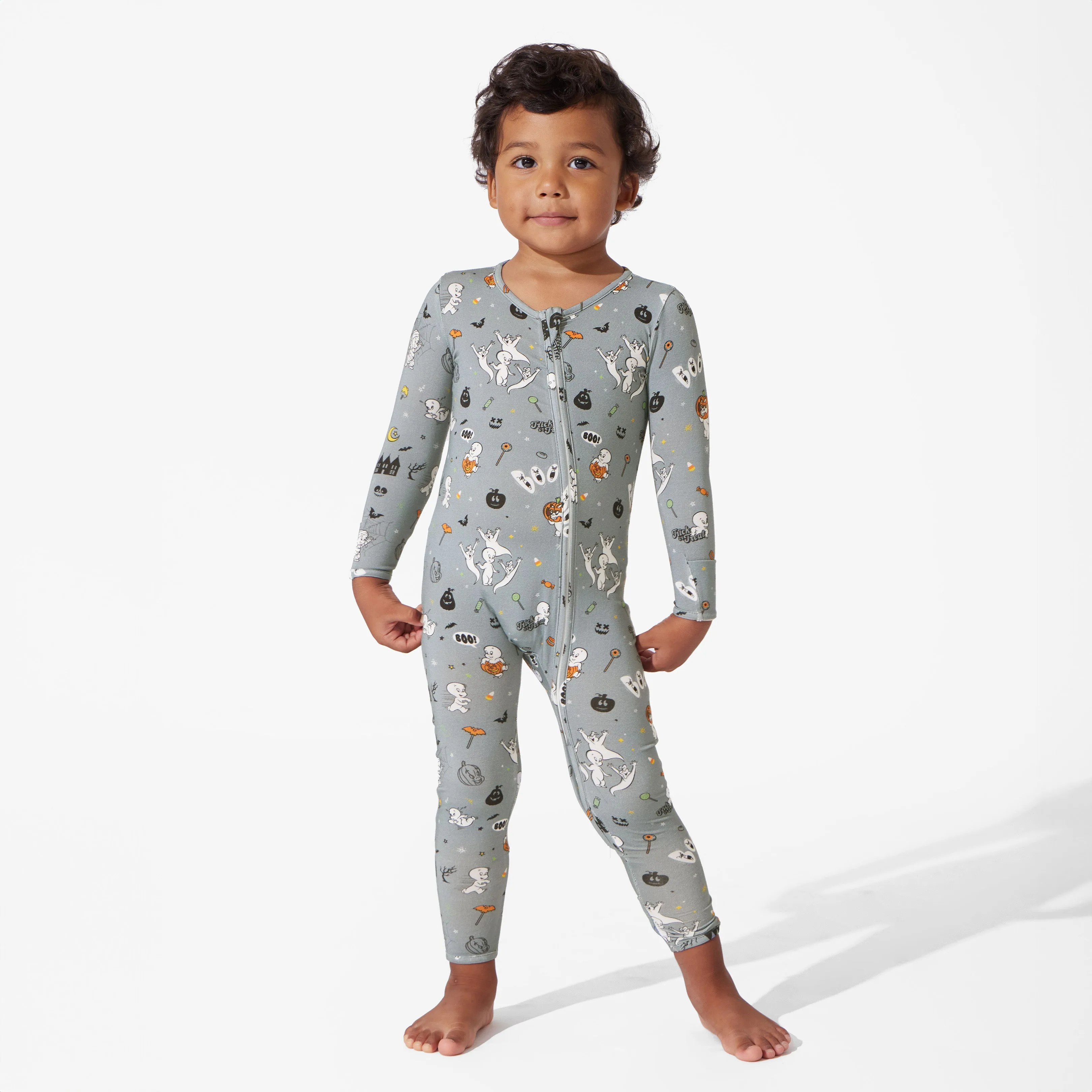 Casper Halloween Bamboo Convertible Footie