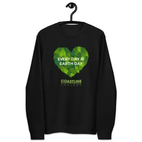 Coastline "Every Day Is Earth Day" Unisex Eco Sweatshirt (Dark Colors)