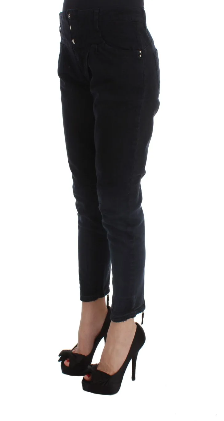 Costume National Sleek Slim Fit Black Denim Women's Jeans