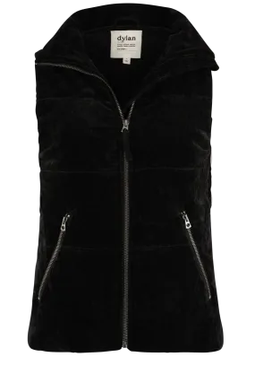 Dylan Velvet Puffer Vest