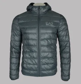 EA7 Quilted Down Hooded Jacket Urban Chic