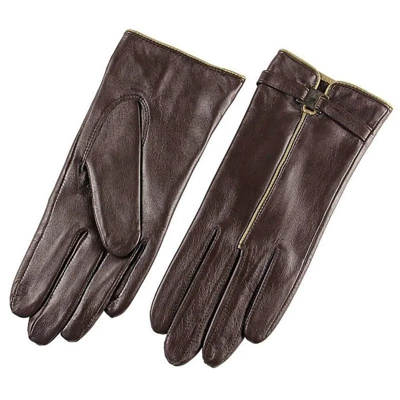 Genuine Leather Gloves for Women - Stylish, Warm, and Versatile