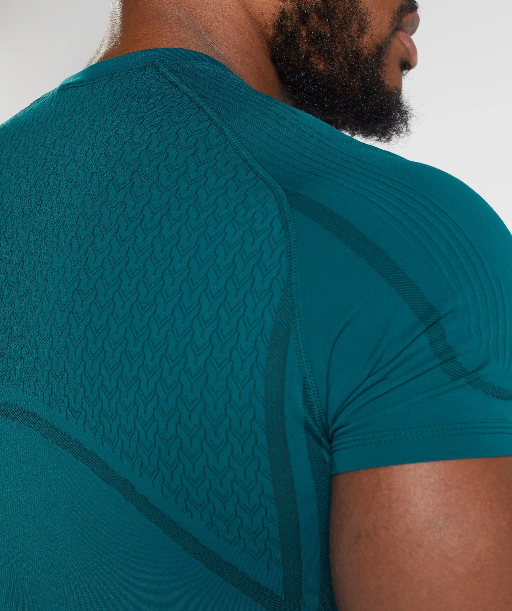 Gymshark 315 Seamless T-Shirt - Winter Teal/Black