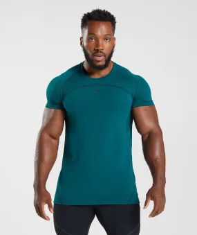 Gymshark 315 Seamless T-Shirt - Winter Teal/Black