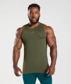 Gymshark 315 Seamless Tank - Core Olive/Marsh Green