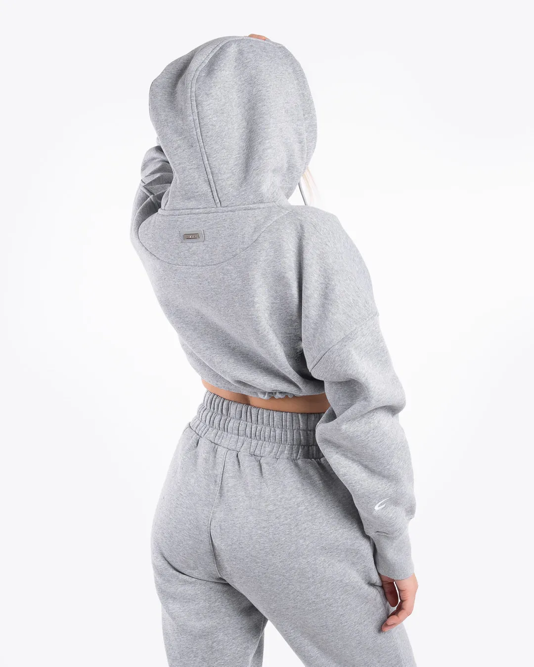 Johnson Cropped Hoodie - Grey