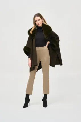 Joseph Ribkoff Scuba Suede Flared Pants