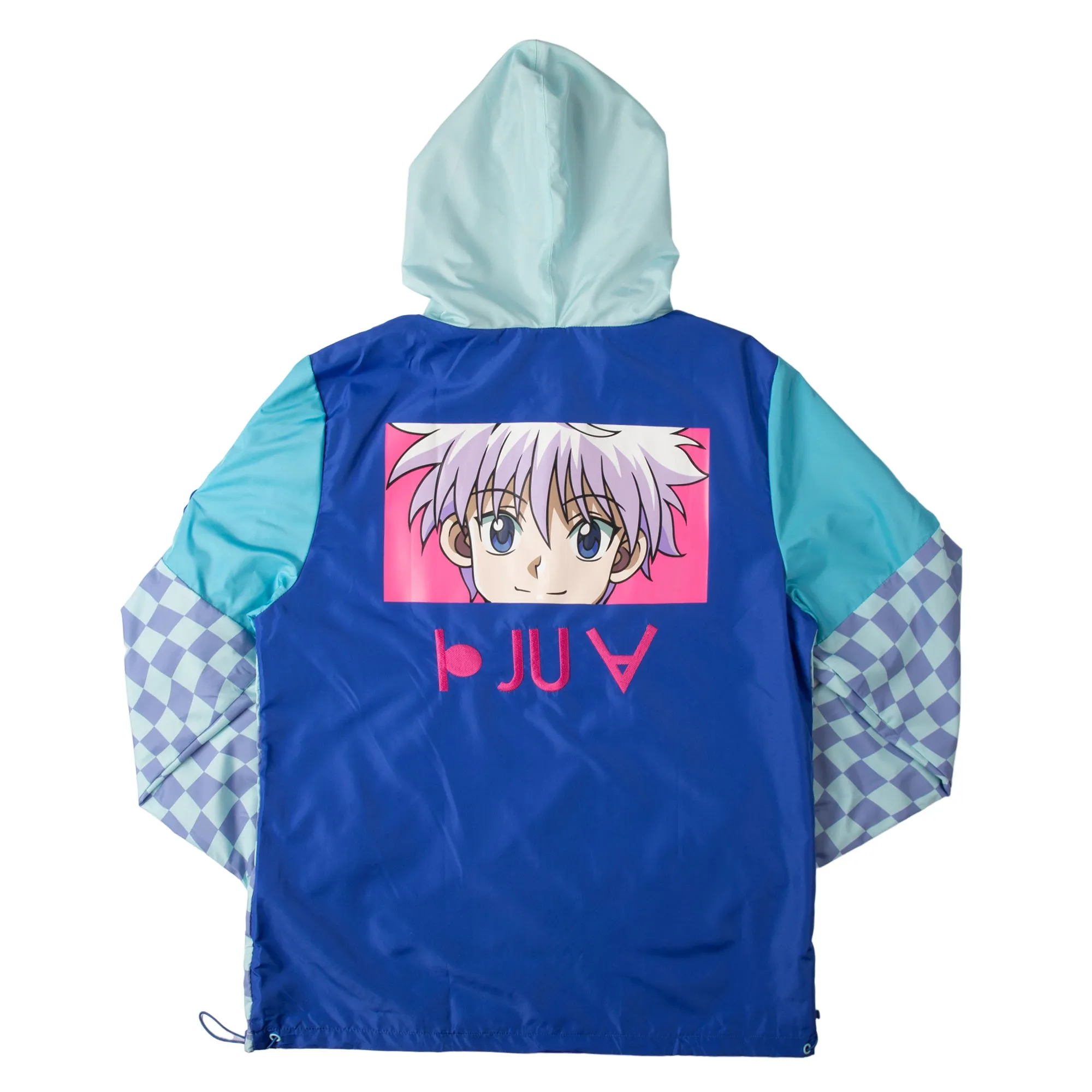 Killua Blue Checkered Anorak