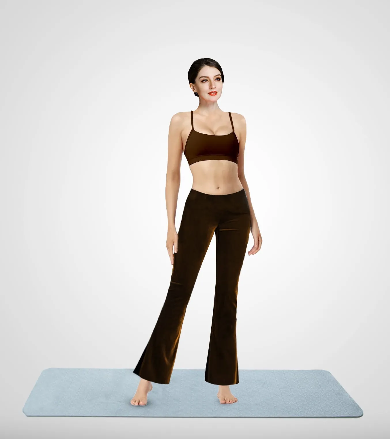 Lidia Wide Legged Stretchy Velvet Pants