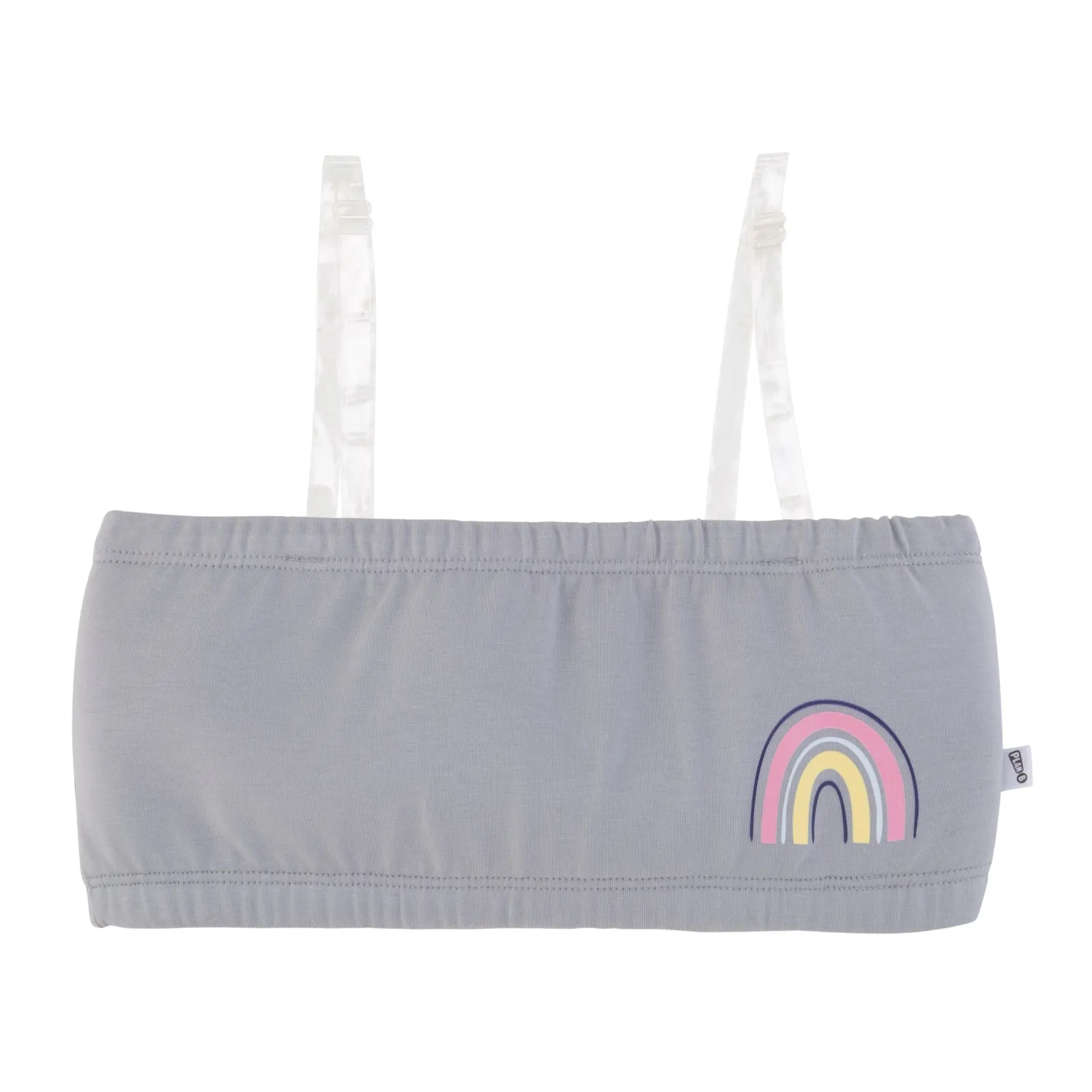 Lightly Padded Tube Bra with Removable Straps  - Rainbow