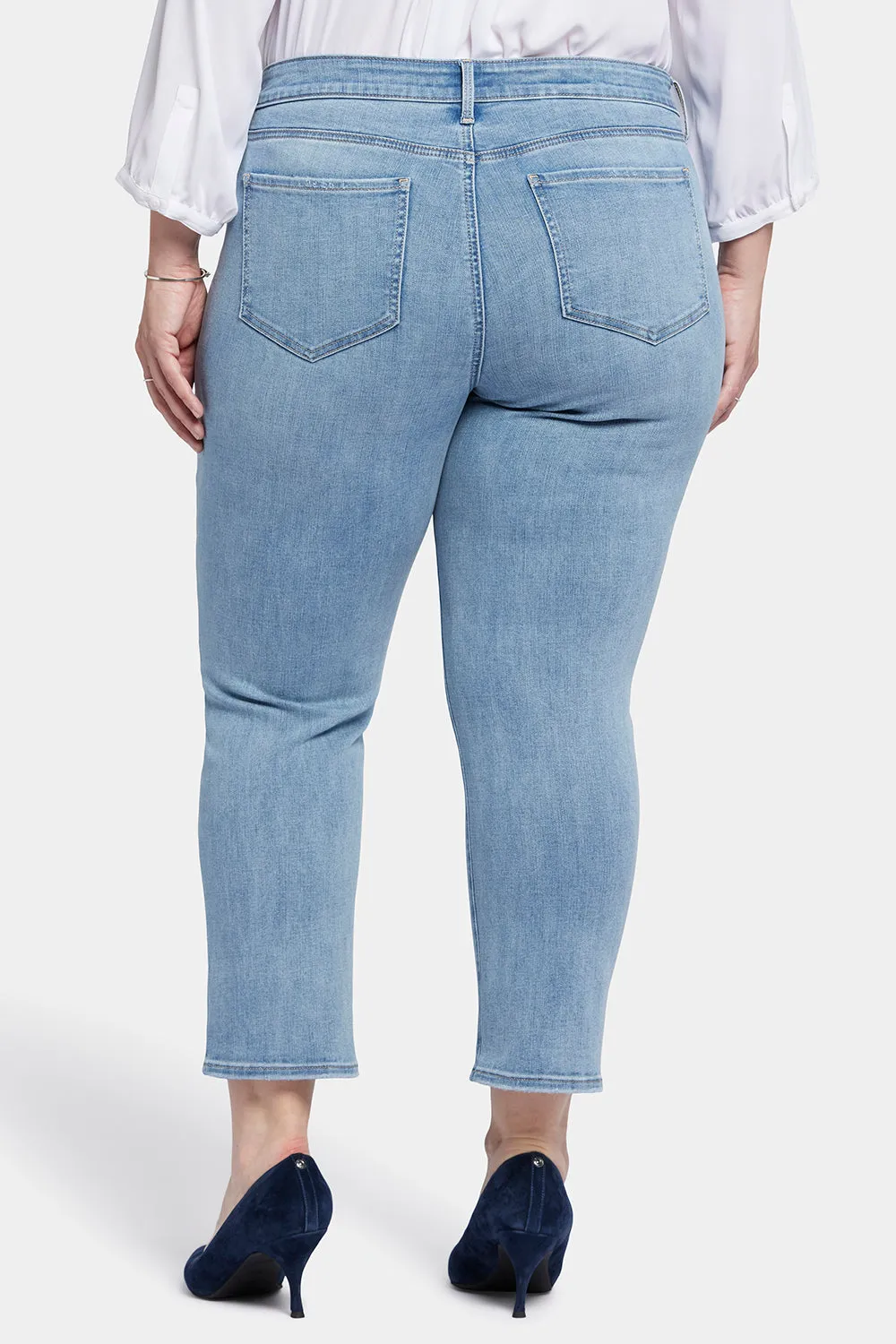 Marilyn Straight Ankle Jeans In Plus Size - Lakefront