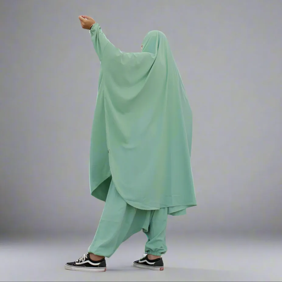 Muslim Women Jilbab With Tops Robe And Pants