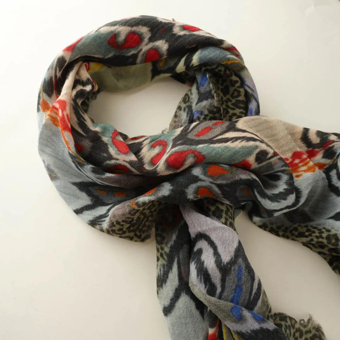 Namaste Printed Wool Scarf