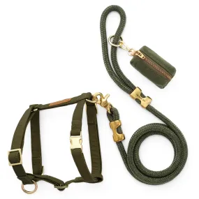 Olive Harness Walk Set