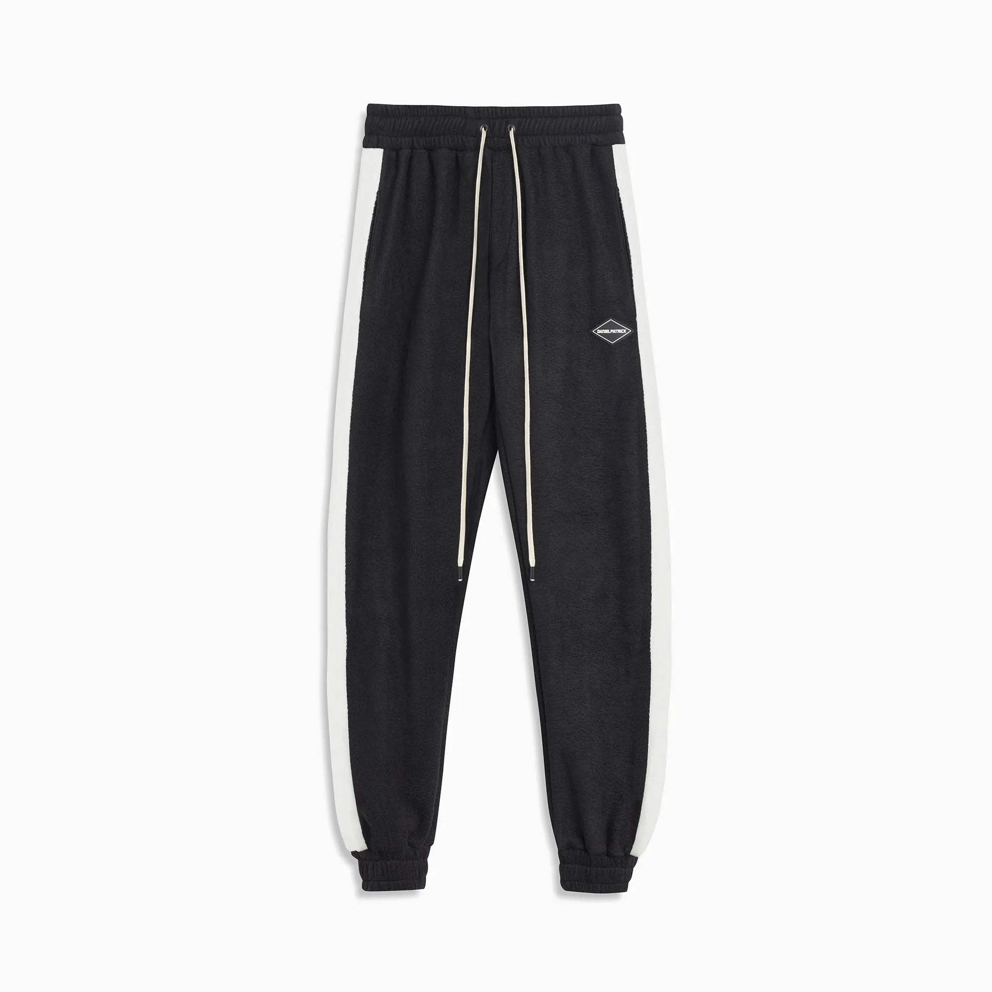 polar fleece roaming sweatpants / black   ivory