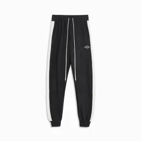 polar fleece roaming sweatpants / black   ivory