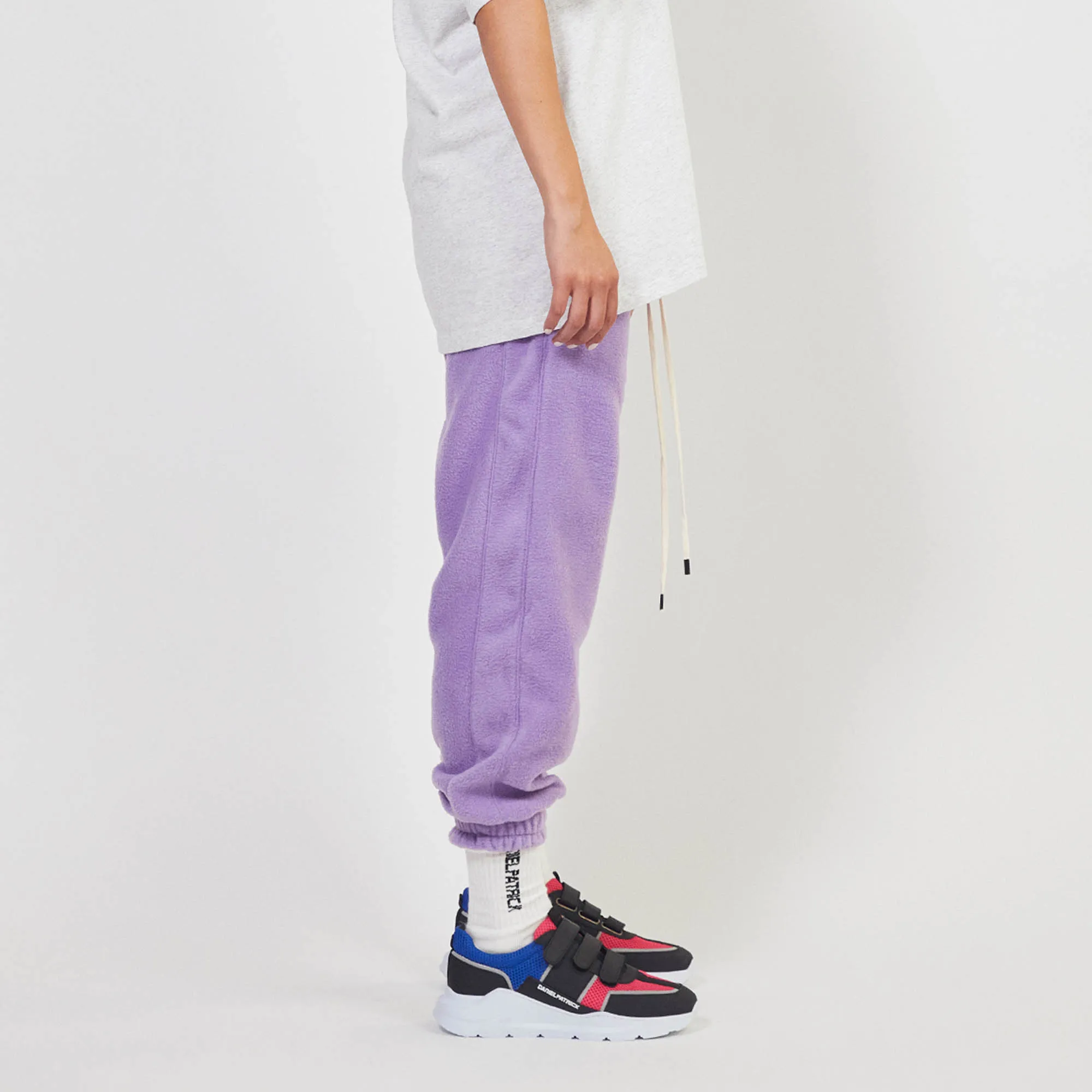 polar fleece roaming sweatpants / purple haze