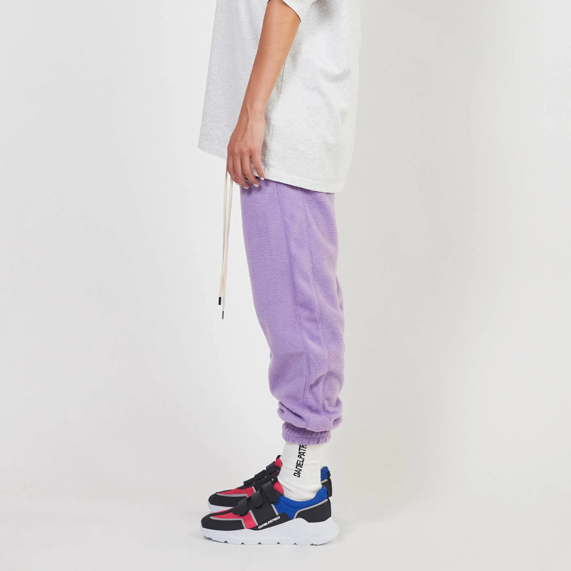 polar fleece roaming sweatpants / purple haze