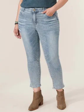 "Ab"solution® Plus High Rise Vintage Skinny Jeans