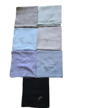 Solid Linen Square Scarf