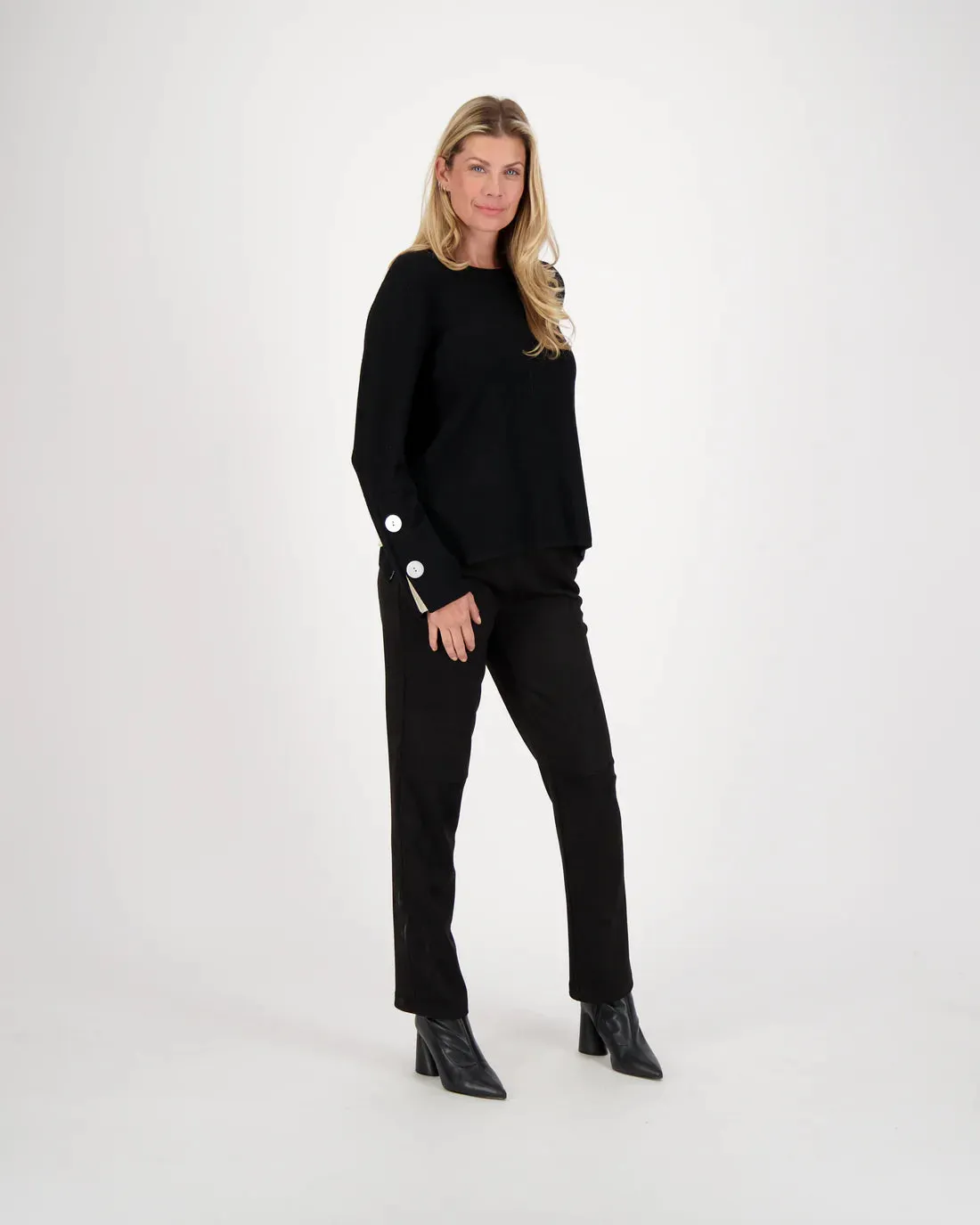 Spanner Sale, 423817 Faux Suede Straight Leg Pant 50% Off Regular Price