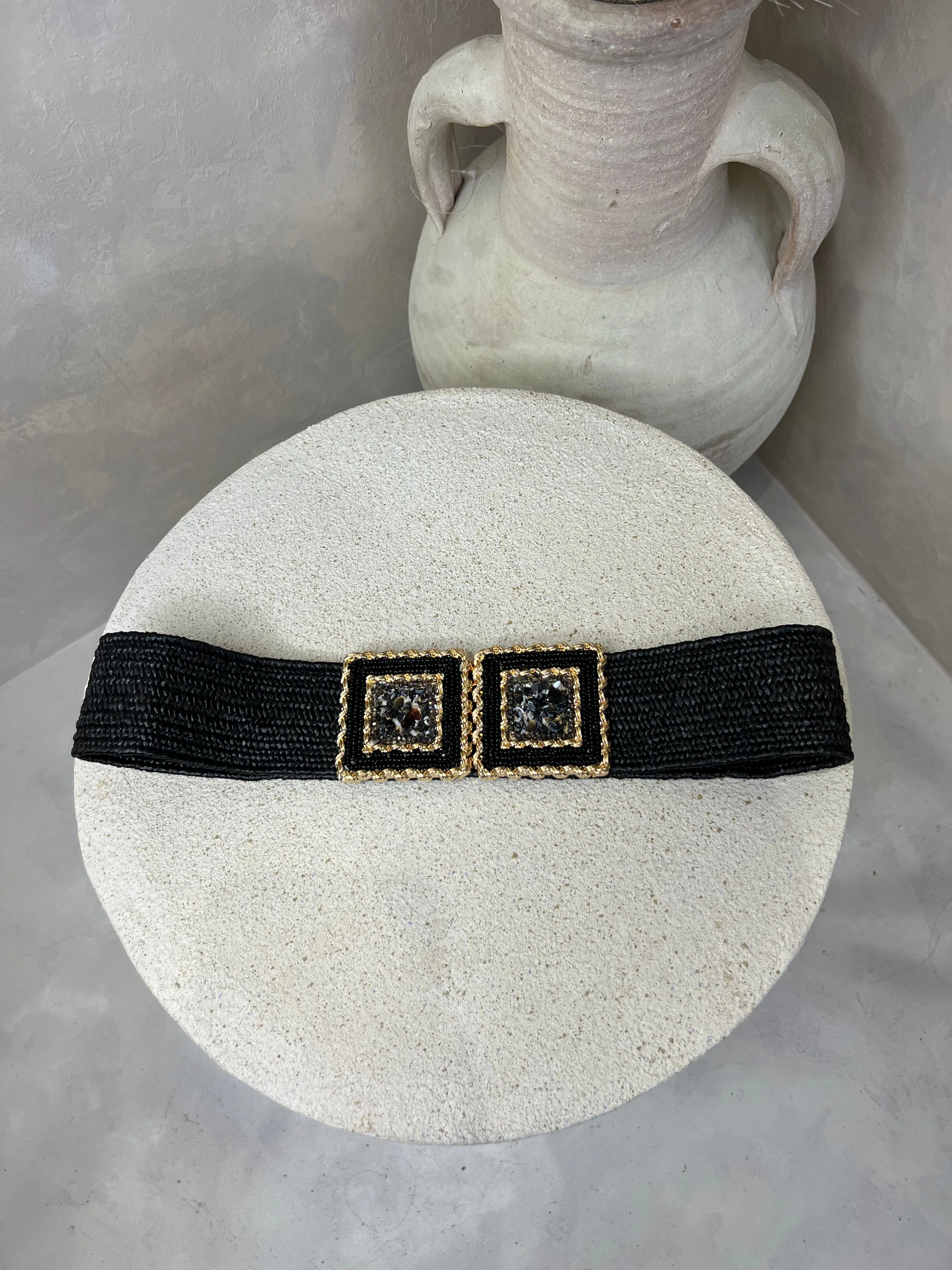 Square Embellished Belt