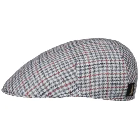 Summer Houndstooth Flat Cap by Borsalino