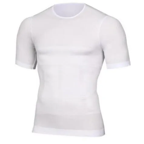 T-Shirt Compression Body Building Shirt for Men Summer Slim Under Shirt