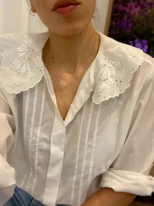 Vintage White Cotton Shirt