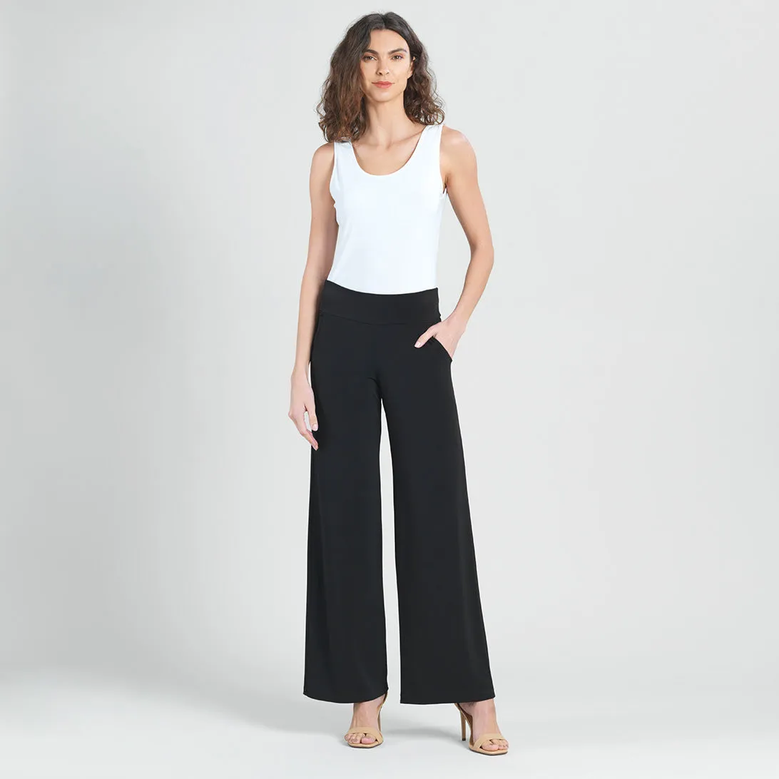 Wide Leg Pocket Pant - Black